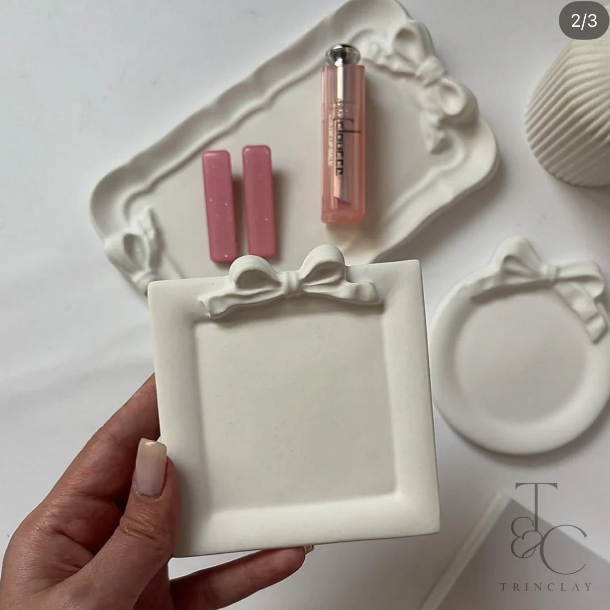 Bow square tray