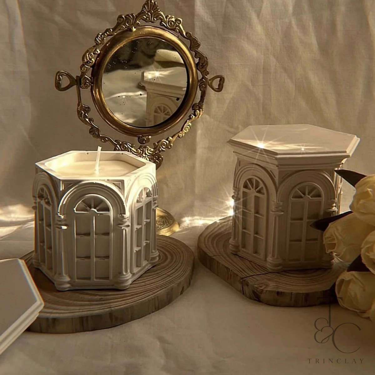 1pc Roman Home Candle Jar