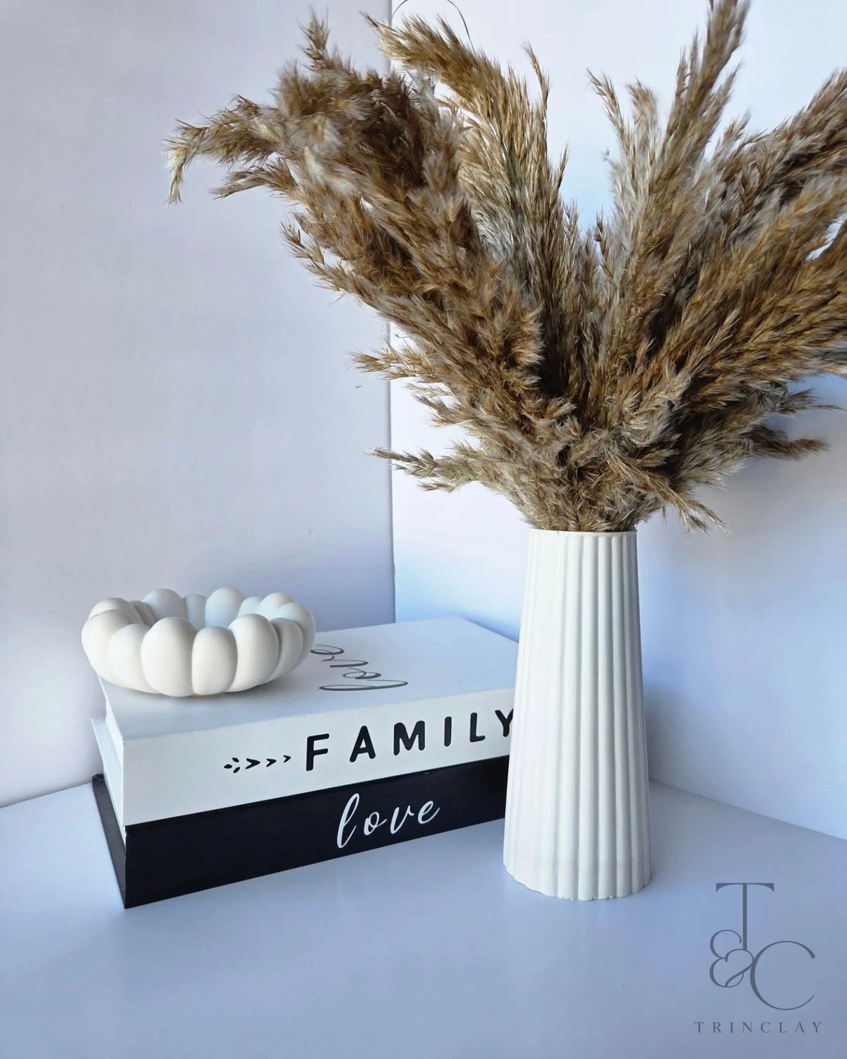 1pc striped thin vase