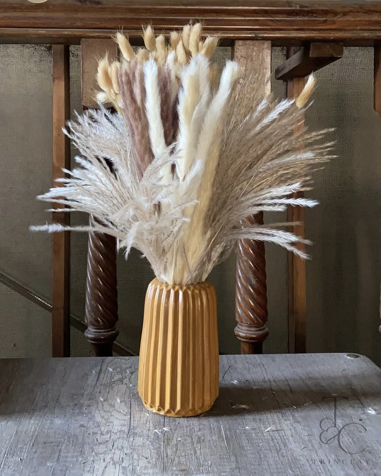 Thick Striped Everglow Vase